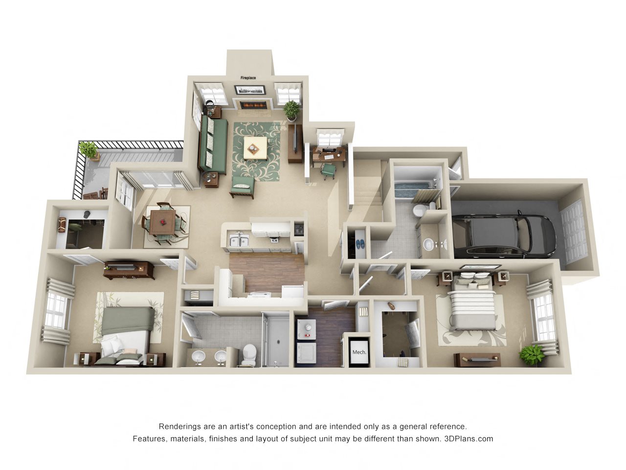 Floor Plans of Bexley at Brier Creek in Raleigh, NC